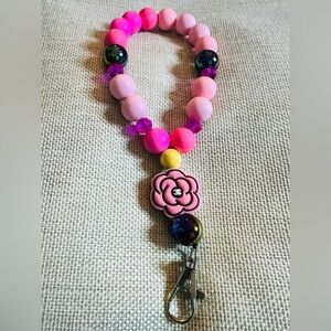 Handmade Beaded Charm Wristlet by Aloha!
